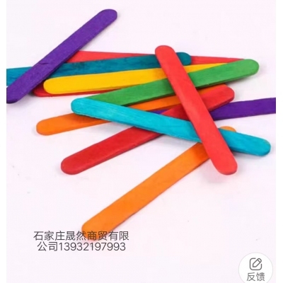 雪糕棍彩色，木色（50支/包）